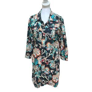 $266 Love the Label Womens button down shirt dress Mini Dress Size S